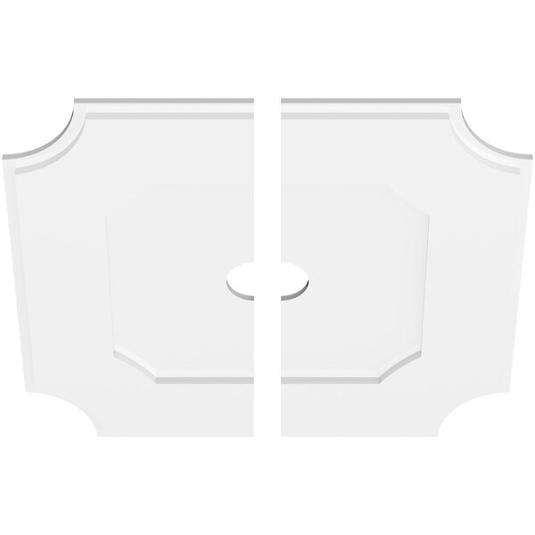 Locke Architectural Grade PVC Contemporary Ceiling Medallion, 26OD X 3ID X 15 1/2C X 1P